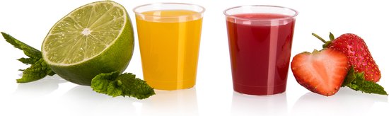 Vivaloo - Verres à shot Réutilisables - Verres à shot en Plastique - 20 ml - 100 pièces