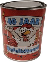 Snoepblik - 40 jaar gefeliciteerd