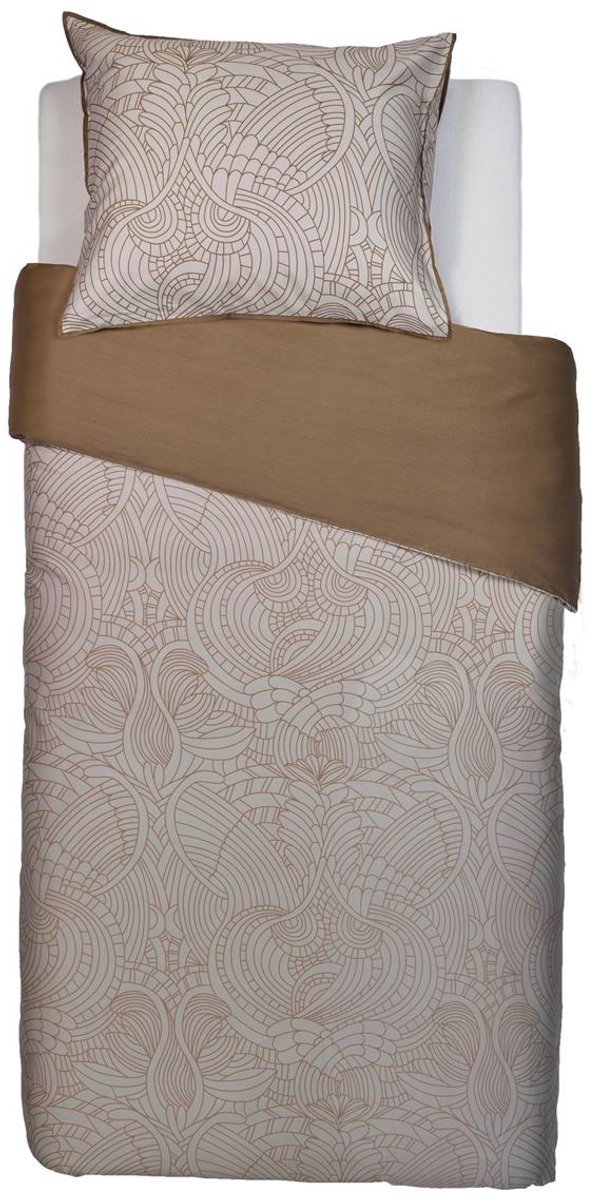 MOOOI Dodo Pavone dekbedovertrek - Eenpersoons - 140x200/220 - Grijs