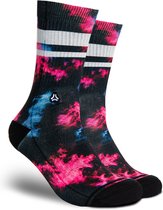 FLINCK Sportsokken - Dark Matter Pink - Maat 45-48 - Unisex - Heren Sokken - Dames Sokken - Naadloze sokken - Crossfit Sokken - Hardloop Sokken - Fitness Sokken - Fietssokken