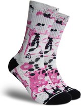FLINCK Sportsokken - Pink Glow - Maat 39-41 - Unisex - Heren Sokken - Dames Sokken - Naadloze sokken - Crossfit Sokken - Hardloop Sokken - Fitness Sokken - Fietssokken