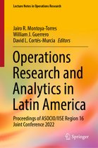 Lecture Notes in Operations Research- Operations Research and Analytics in Latin America