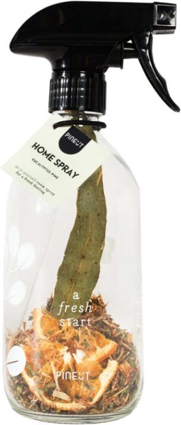 Pineut ® Huisparfum Eucalyptus Pine 400ml - Roomspray Eucalyptus & Dennen - Maak je eigen Interieurspray - Housewarming Cadeau - Homespray - Huisspray - Heerlijke Geur