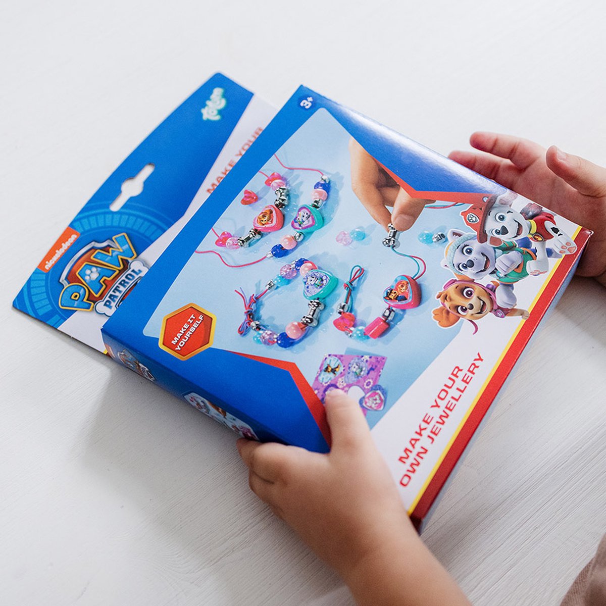 PAW Patrol speelgoed Totum armbandjes en 2 kettinkjes maken - speelgoed vanaf 3 jaar - junior knutselset vriendschapsarmbandjes met hartbedels knutselen — afbeelding 3