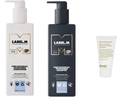 Label.M Label M Duo Set - Pure Botanical Nourishing Conditioner + Shampoo + WILLEKEURIG Travel Size - 300ML + 300ML