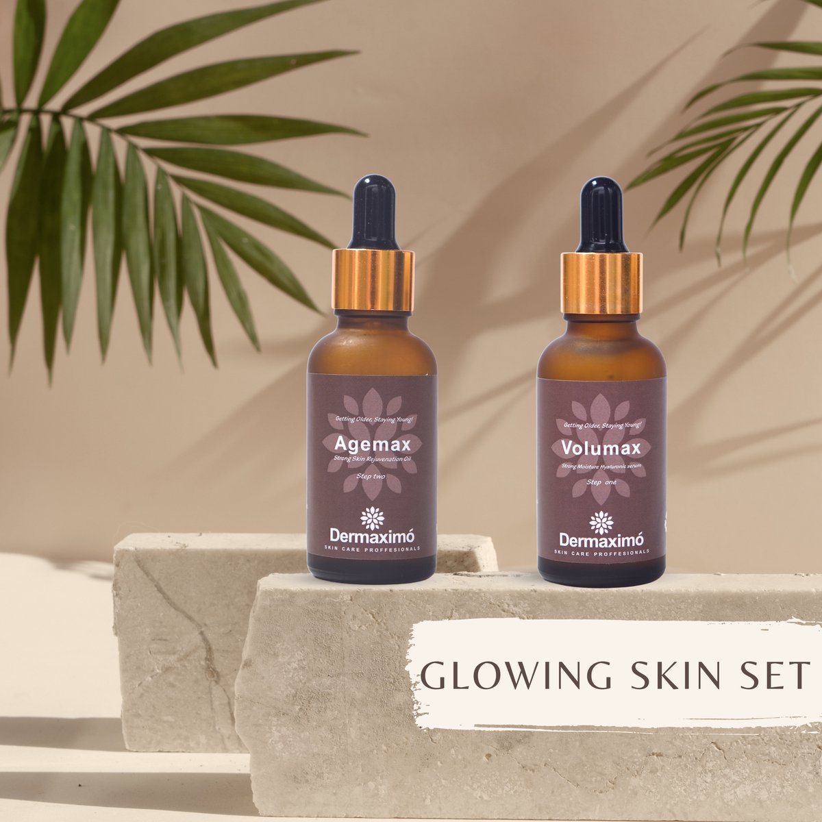 Dermaximó - Glowing Skin Set - Anti aging serums - Huidverjonging - Huidverzorging
