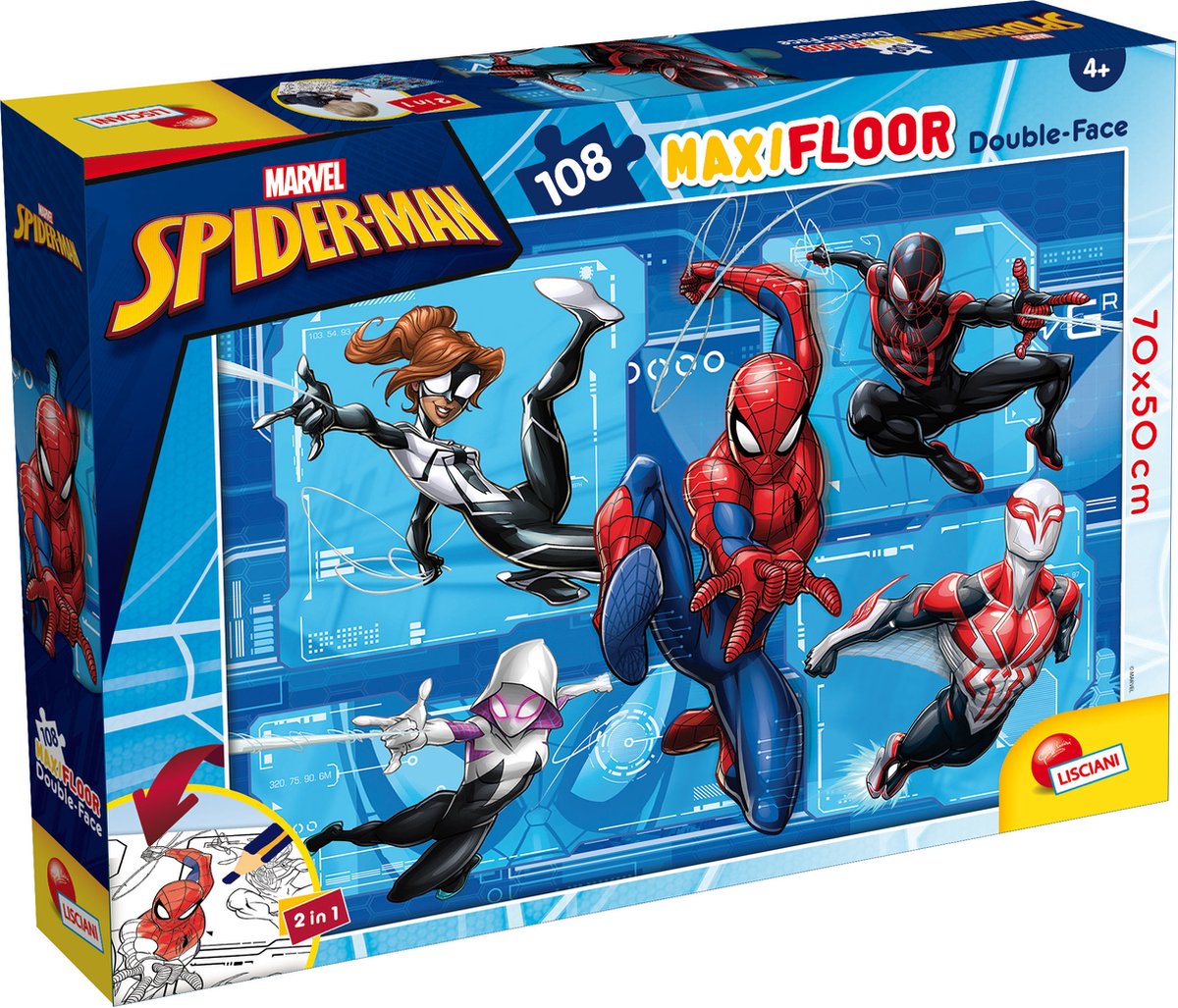 Lisciani marvel puzzle df maxi floor 108 spider-man