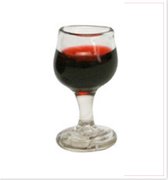 Stafil Miniatuur Glas Rode wijn 2,2cm hoog