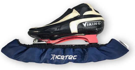 Foto: Icetec schaats stoffen beschermers blauw schaatsmaat 41 48