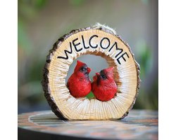 Tuinbeelden Tuindecoratie Figuren Beelden, Buitenbeelden, Tuindecoratie, Binnenhanger Bureauornament, Hangmat Vogel Tuindecoraties Boomtouw Knuffelen Boomdecoratie Cadeau Vogel