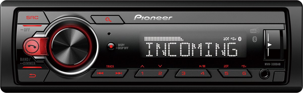 PIONER Mvh-s320bt Usb/fm/aux/mp3 car tape recorder with Bluetooth 4x50 Watt