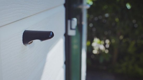 Fiks2 Support de poignée de porte – Butée de poignée de porte – Support de porte – Protection de poignée de porte – Serrure de poignée de porte – Plastique Zwart – Support de poignée de porte