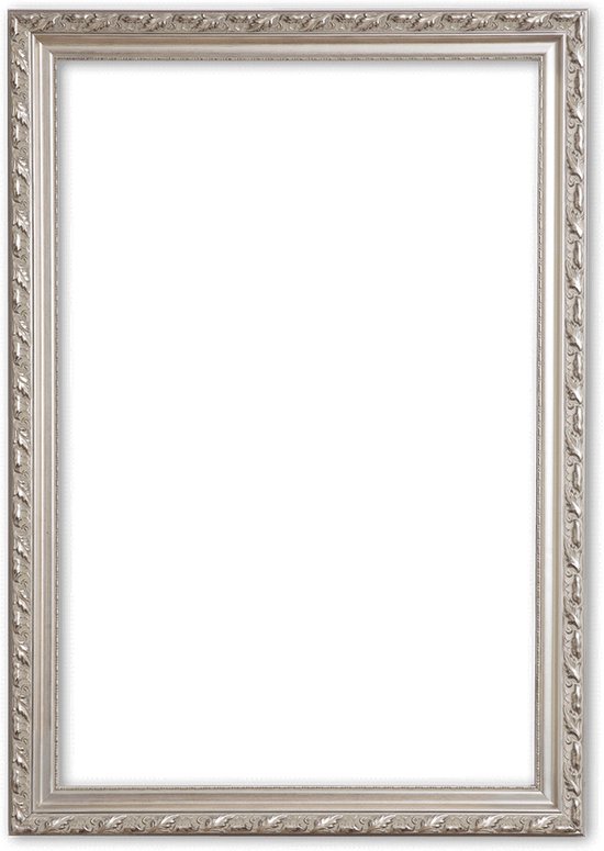 Cadre Baroque 60x90 cm Argent - Abigail