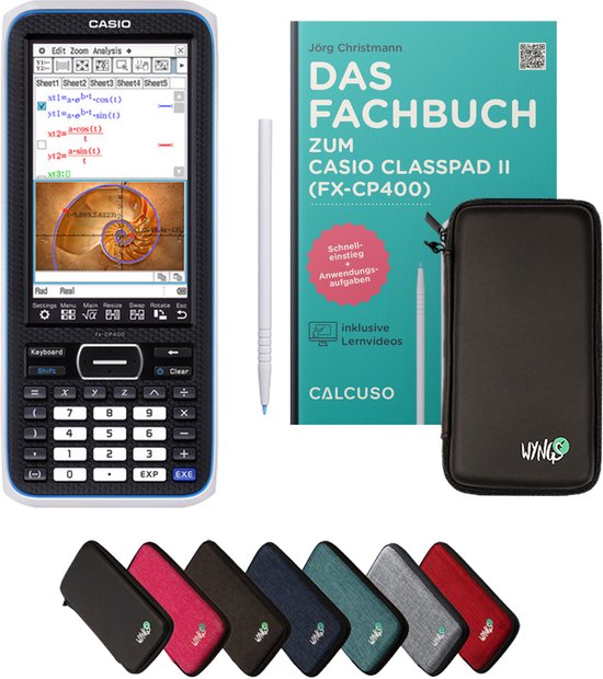 CALCUSO Accessories Standard package black compatible for Graphics Calculator Casio FX-CG 50 (German
