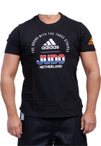 Adidas TeamNL T-shirt Judo | Zwart (Maat: S)