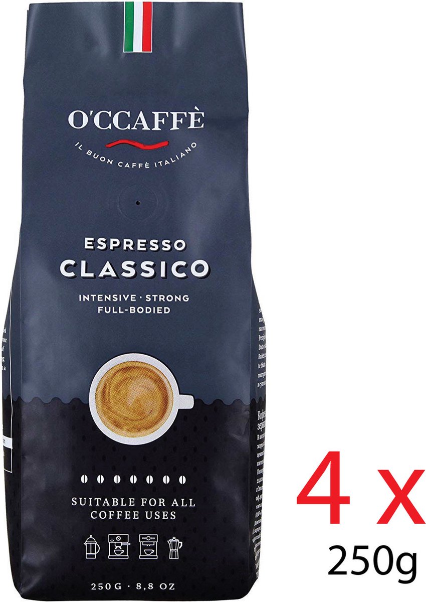 Kimbo Caffe Espresso Italiano Aroma Classico, 250g Brick