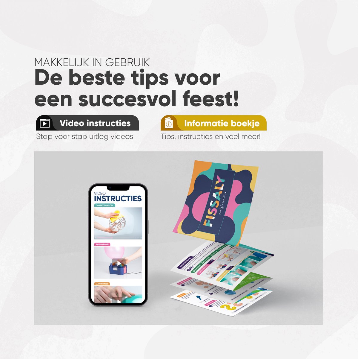 Fissaly 40 stuks Goud, Zwart & Wit Helium Ballonnen met Lint – Versiering Decoratie – Papieren Confetti – Latex - Happy New Year 2026 Versiering Pakket — afbeelding 7