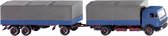 Wiking 0455 01 H0 Vrachtwagen Mercedes Benz Vrachtwagen met aanhanger NG, azuurblauw
