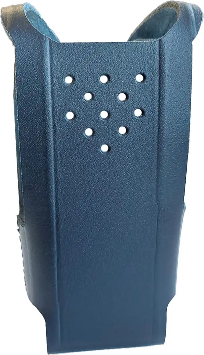 Lederen draagtas voor Kenwood TK-3701 met swivel - Tasje voor TK3701