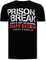 Chapo Guzman Prison Break Heren T-shirt - Zwart