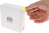 Etiket rillprint 25mm 500st op rol fluor geel | Doos a 500 etiket