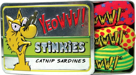 Yeowww Stinkies Catnip Sardientjes in Blik 3 stuks