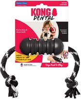 Kong extreme dentaire avec corde noir/blanc (12X5X5 CM)
