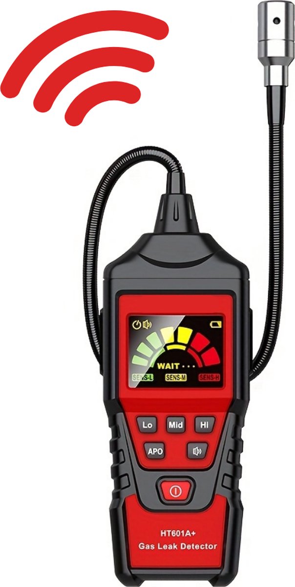 Gasdetector Ht601a Gasanalysator gaslekdetector draagbaar LED Brandbare ontvlambare gasalarmtester analyzer