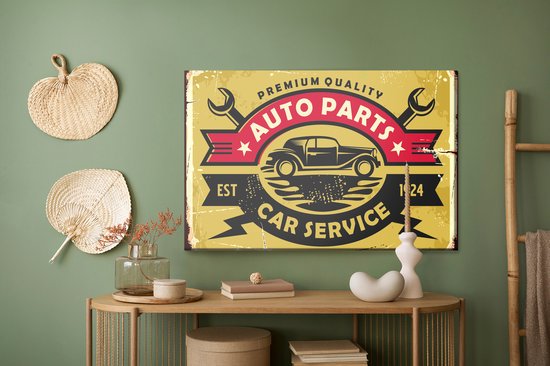 Peinture Roi - Peinture sur toile Service Oldtimer - 40 x 30 cm