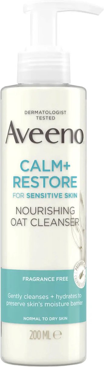 Aveeno Face Calm and Restore Nourishing Oat Cleanser 200 ml