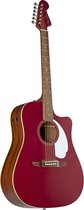 Fender Redondo Player WN Candy Apple Red - Guitare acoustique