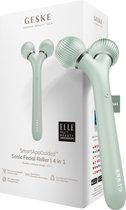 GESKE | SmartAppGuided™ Sonic Facial Roller | 4 in 1 | Dermaroller | Apparaat voor gezicht | Dermarol | Professionele gezichtsroller | Verstevigt en definieert de huid van het gezicht