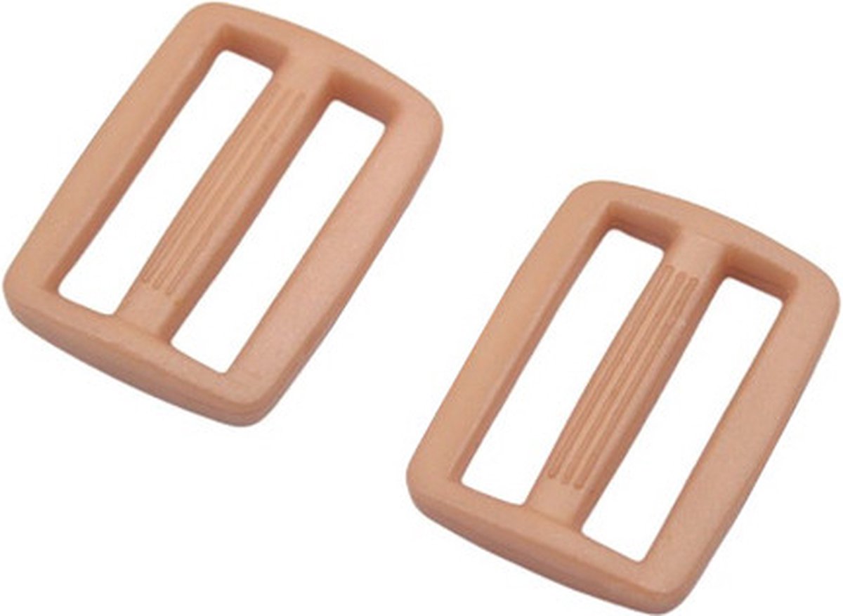 Plastic gesp - 14 millimeter - 10 Stuks - paracord armband - paracord armband survival - Bruin