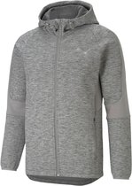 Puma Evostripe Sweater Met Ritssluiting Medium Gray Heather - M - Heren