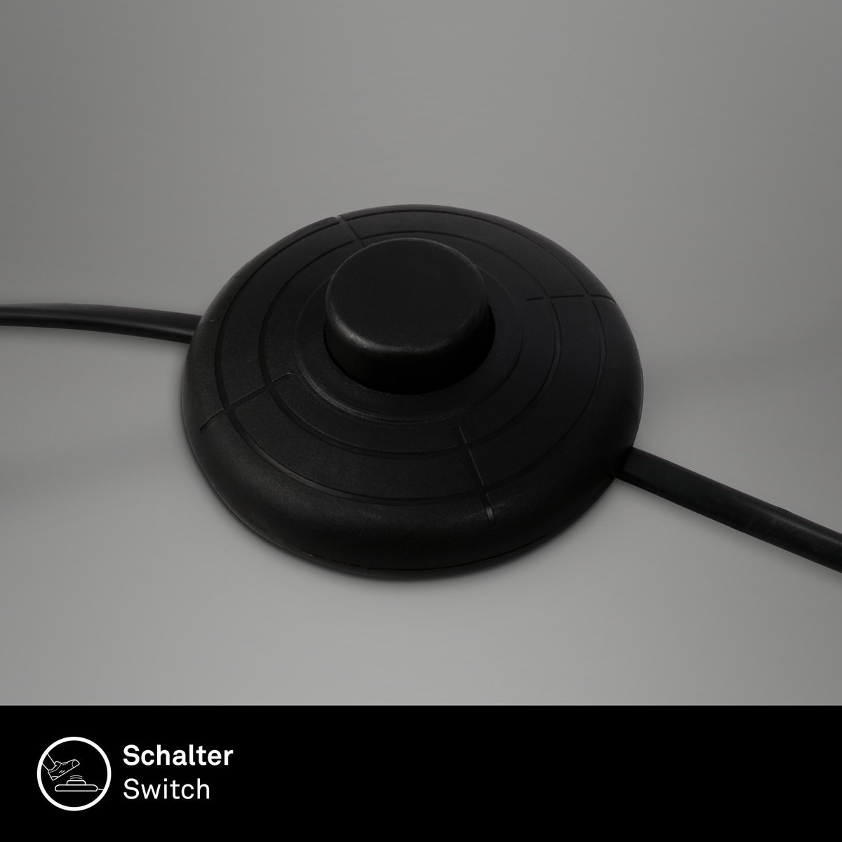 BRILONER Skriva zwarte leeslamp met flexibele arm