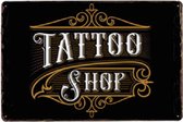 Tattoo Wandbord - Vintage Tinnen Poster Bord Wanddecoratie Bord van Blik - Tattoo Studio Inrichting Benodigdheden | H