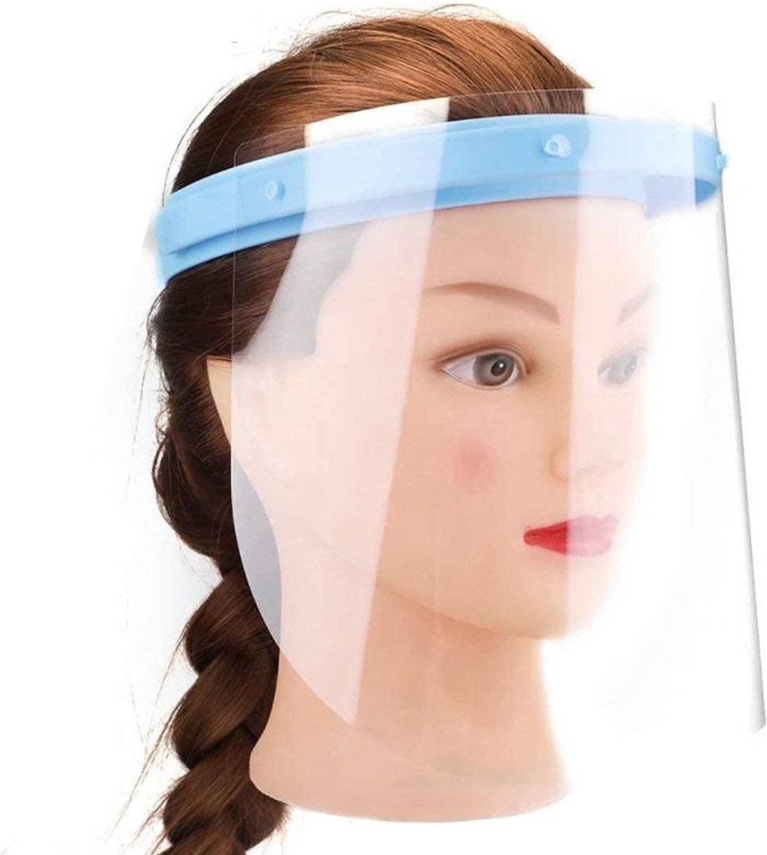 LuxeBass Spatmasker Gezichtscherm - Verstelbaar - Transparant - 1 stuks