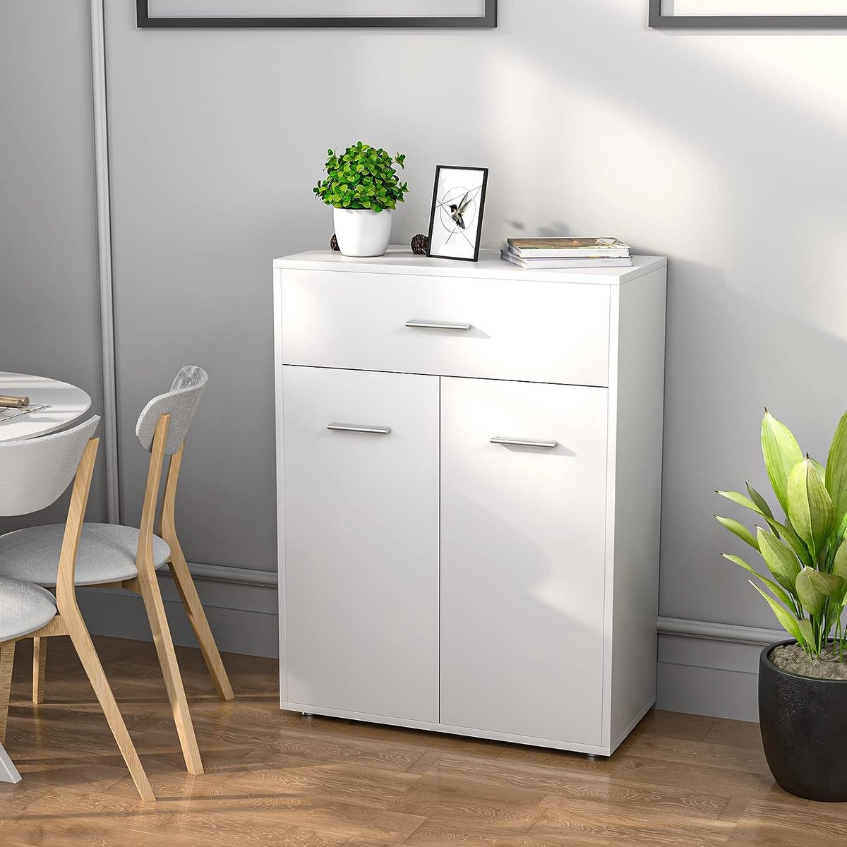 Royo Wastafelonderkast Ava 80cm - Wit Hoogglans - Met 2 Deuren - Met