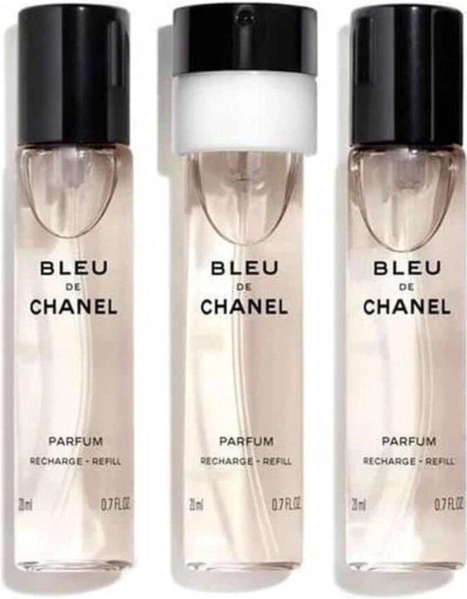 Bleu De Chanel Twist & Spray Eau De Parfum (3x 20ml/0.7fl) New Sealed See  Pics