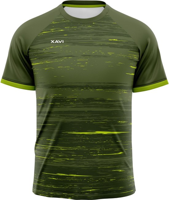 Xavi Performance unisex t-shirt groen maat 128