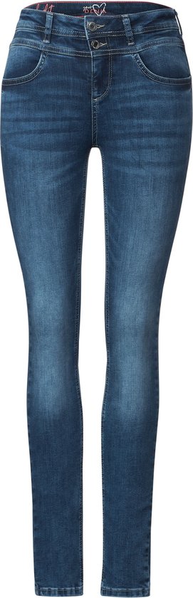 Street One Dames jeans QR slim fit jeans style York - kleur indigo - maat 29