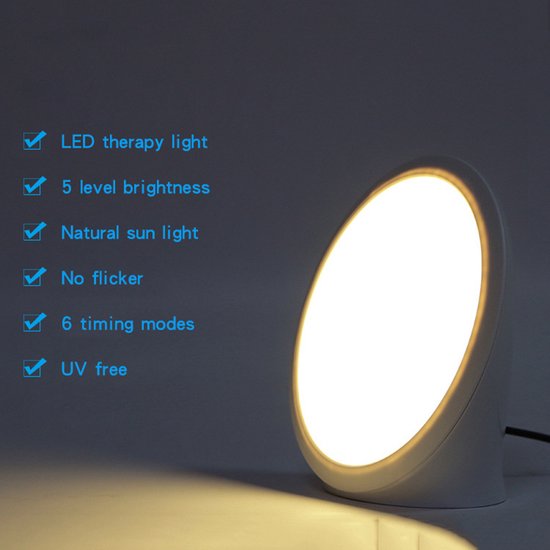 Lampe lumière du jour,lampe de luminothérapie 10000 Lux sans UV