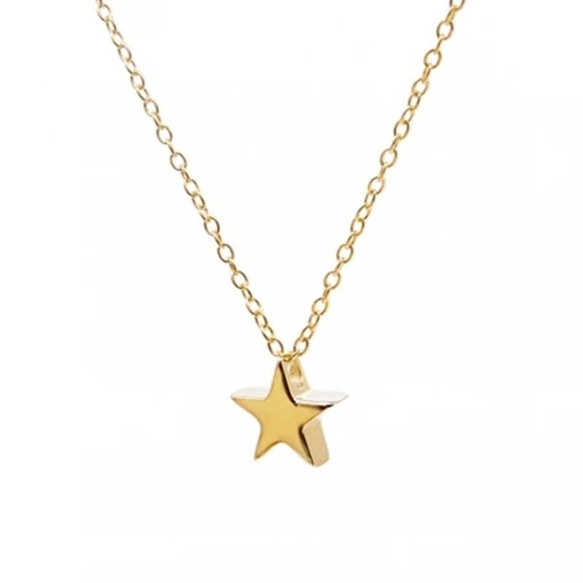 Lumici® | Ster Ketting - Pentagram - Ster - Jij Bent Een Ster - Sterretje - Geslaagd - Cadeau Voor Vrouwen - Moederdag Cadeau - Valentijn - Liefde - Verrassing - Goud & Zilver