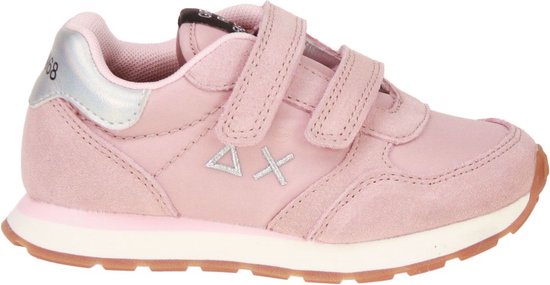 Scarpe Sportive Bambina Sun68 Ally Glitter - Grigio Medio, Tomaia In Mesh E Suede, Taglia 34