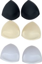 SilverAndCoco® - BH pads / dames vullingen / padding vulling push up /  ademend / cups wasbaar herbruikbaar - 2 stuks (1 paar) - Beige / Nude en  2024