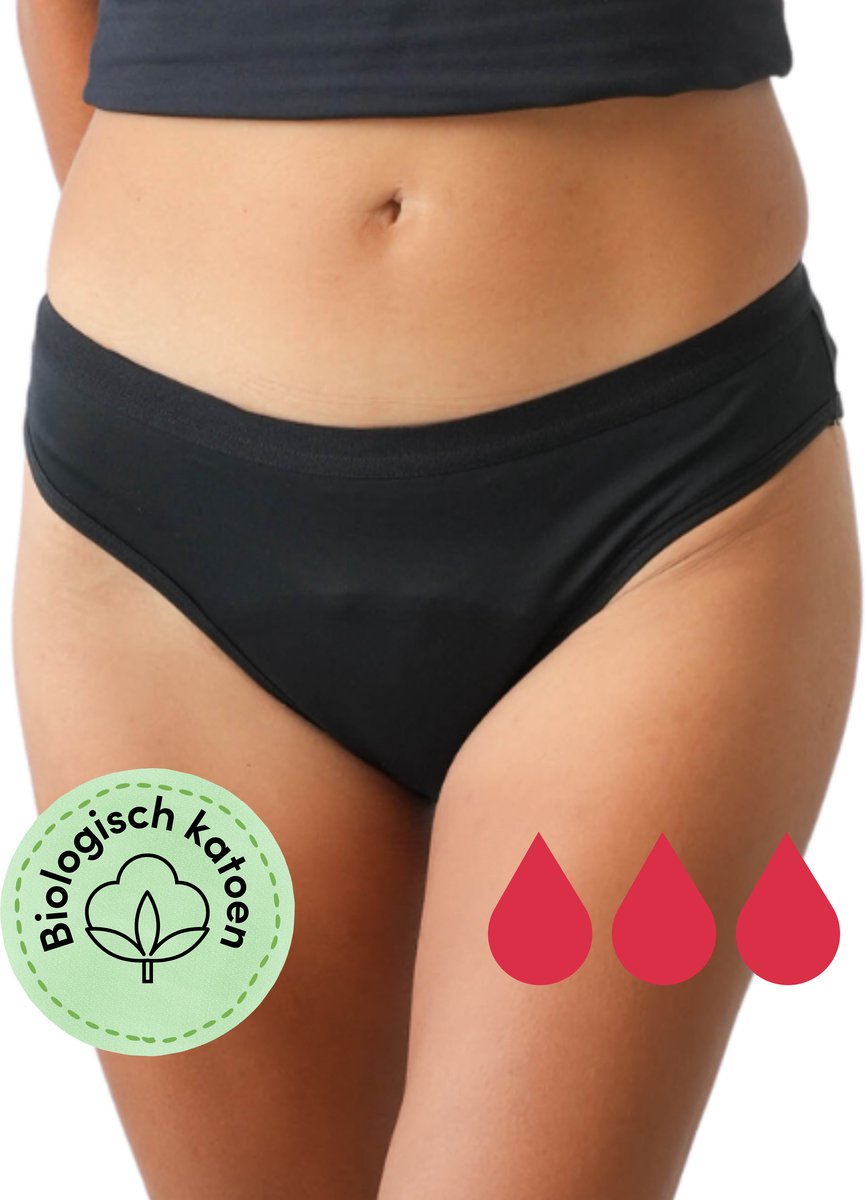 ICONICA Menstruatie ondergoed - Period Panties - Lekvrij Ondergoed - Herbruikbaar Ondergoed (Maat L)