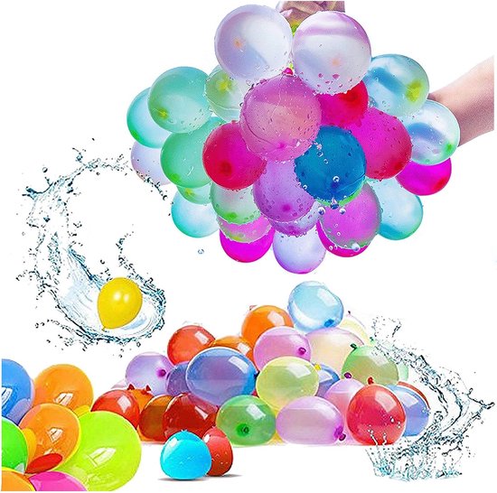222 stuks waterbommen, zelfsluitend, 60 seconden snelvuller waterbommenset, kleurrijk, gemengd, waterballonnen, watergevechtballonnen voor kinderen, feesten, verjaardagscadeaus