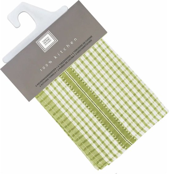 T-fal Textiles Katoen Dish Doek, Rood, 4 Pack