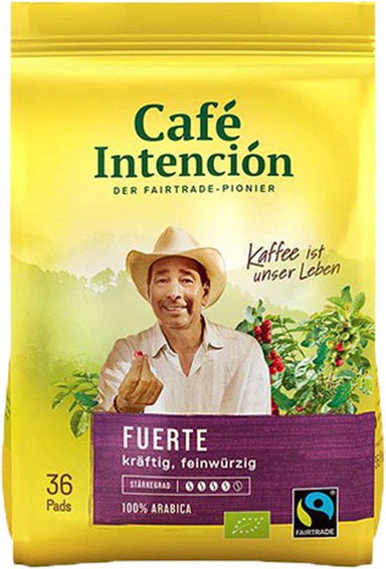 Café Intención - Fuerte - 6x 36 pads | bol.com
