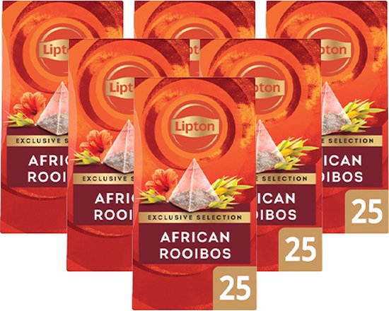 Lipton - Thé Rooibos Africain Sélection Exclusive - 6x 25 sachets